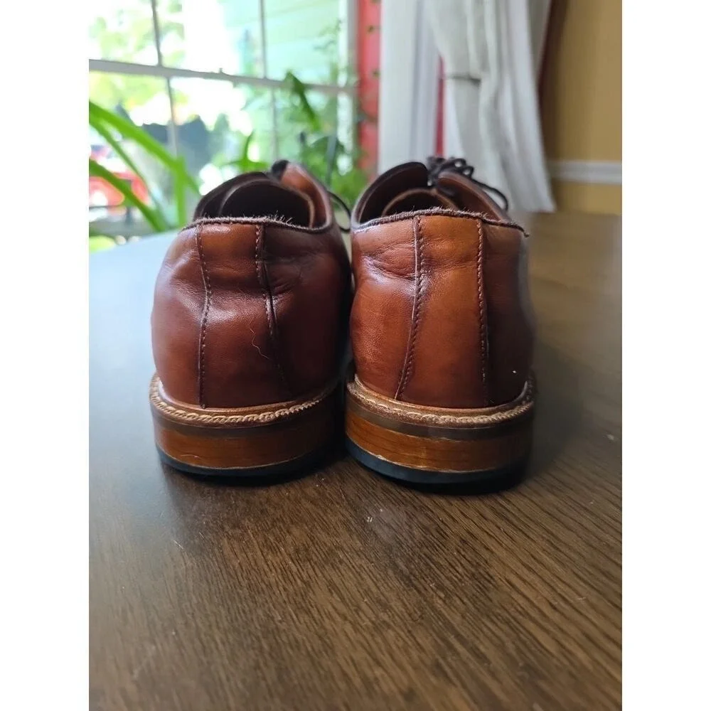 Vince Camuto Lamson‎ Cap Toe Oxford Men's Brown Leather Size 11.5 Wide NICE